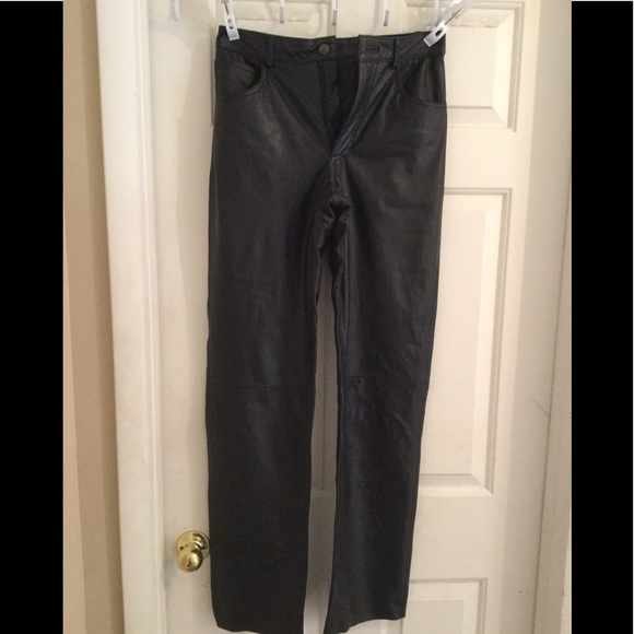 classic leather pants